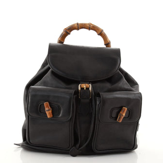 Gucci Vintage Bamboo Backpack Leather Medium
