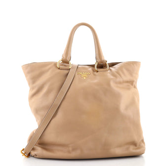 Prada Convertible Shopper Tote Soft Calf Large