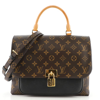 Louis Vuitton Marignan Handbag Monogram Canvas with Leather