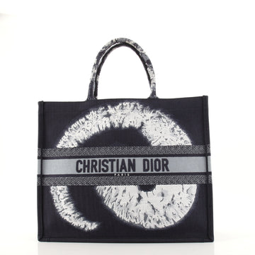 Christian Dior Tie Dye Book Tote Embroidered Canvas