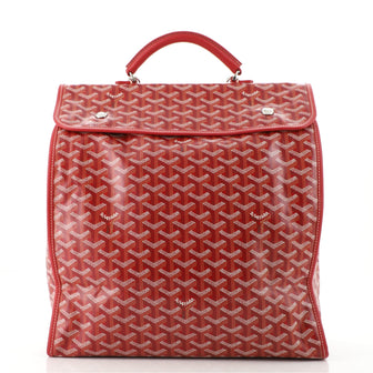 Goyard Saint Leger Briefcase Backpack Coated Canvas