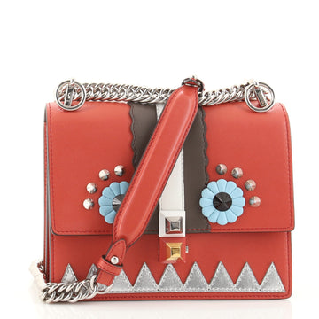 Fendi Faces Kan I Bag Leather Small