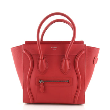 Celine Luggage Bag Grainy Leather Micro