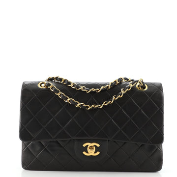 Chanel Vintage Classic Double Flap Bag Quilted Lambskin Medium