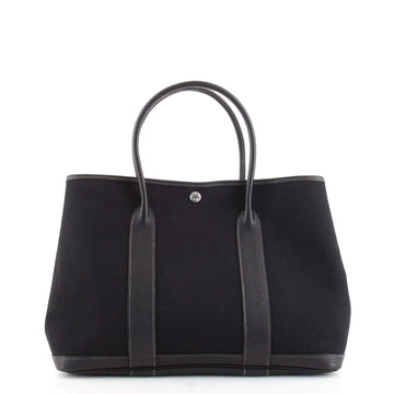 Hermes Bolduc Twilly Garden Party Tote Toile and Leather 36