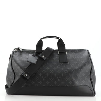 Louis Vuitton Keepall Voyager Bag Monogram Eclipse Canvas 45