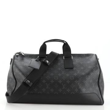 Louis Vuitton Keepall Voyager Bag Monogram Eclipse Canvas 45