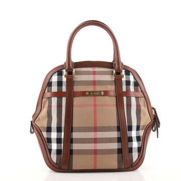 Burberry Bridle Orchard Bag House Check Canvas Medium