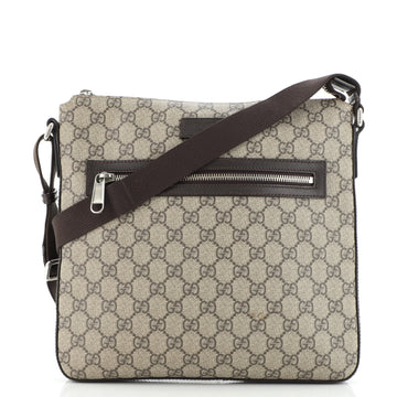 Gucci Flat Messenger Bag GG Coated Canvas Medium