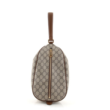 Gucci Oval Clutch GG Coated Canvas