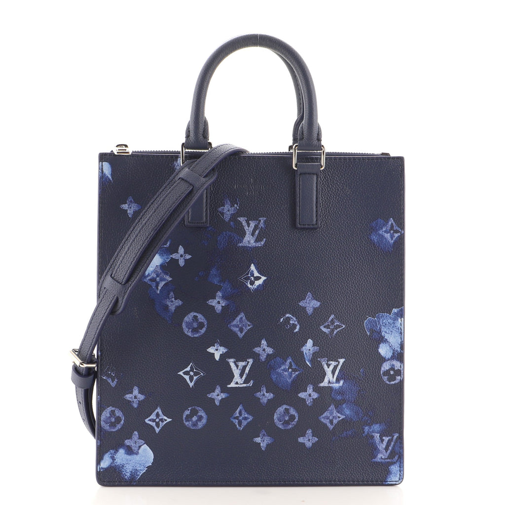 Louis Vuitton Sac Plat Zippe Bag Limited Edition Monogram Ink Watercolor  Leather