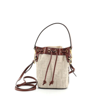 Fendi Mon Tresor Bucket Bag Zucca Jacquard Mini