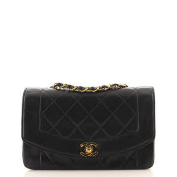 Chanel Vintage Diana Flap Bag Quilted Lambskin Small