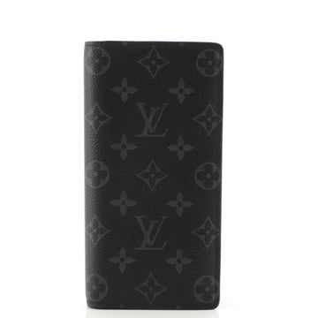 Louis Vuitton Brazza Wallet Monogram Eclipse Canvas