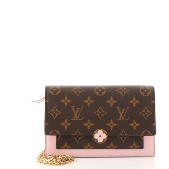 Louis Vuitton Flore Chain Wallet Monogram Canvas