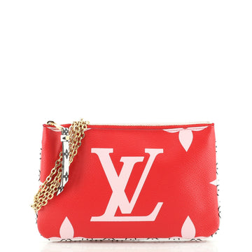 Louis Vuitton Double Zip Pochette Limited Edition Colored Monogram Giant