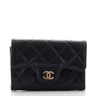 Chanel Classic Flap Card Case Quilted Lambskin