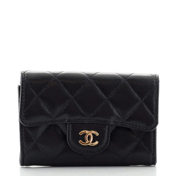 Chanel Classic Flap Card Case Quilted Lambskin