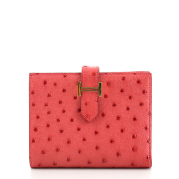 Hermes Bearn Wallet Ostrich Compact