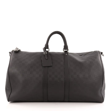 Louis Vuitton Keepall Bandouliere Bag Damier Infini 55