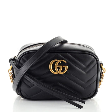 Gucci GG Marmont Shoulder Bag Matelasse Leather Mini