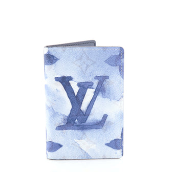 Louis Vuitton Pocket Organizer Limited Edition Monogram Watercolor Canvas