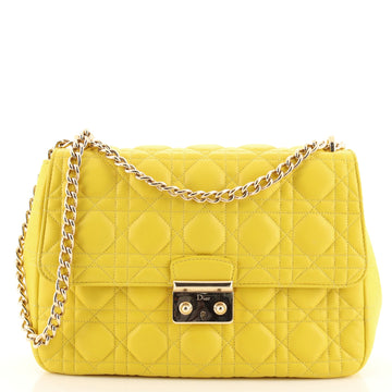 Christian Dior Long Chain Miss Dior Bag Cannage Quilt Lambskin Medium