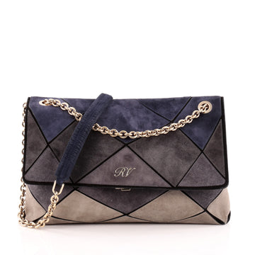 Roger Vivier Prismick Shoulder Bag Suede Small