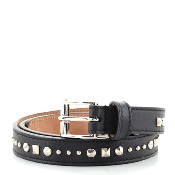 Gucci Belt Studded Leather Thin