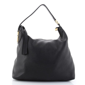 Gucci Twill Hobo Leather