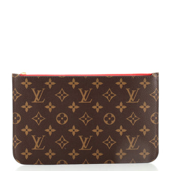 Louis Vuitton Neverfull Pochette Monogram Canvas Large