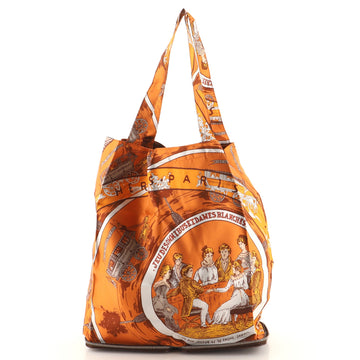 Hermes Silky Pop Tote Printed Silk