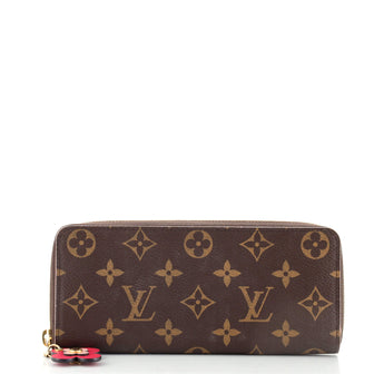 Louis Vuitton Clemence Wallet Limited Edition Blooming Flowers Monogram Canvas