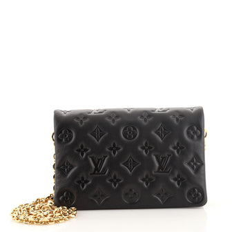 Louis Vuitton Coussin Pochette Monogram Embossed Lambskin