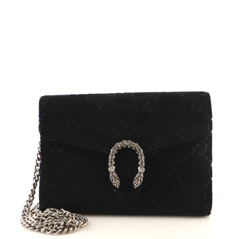 Gucci Dionysus Chain Wallet GG Velvet Small