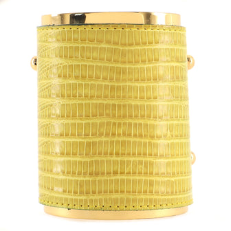 Saint Laurent Cuff Bracelet Metal and Lizard