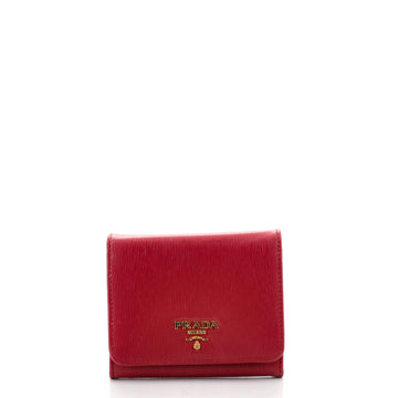 Prada Trifold Wallet Vitello Move Compact
