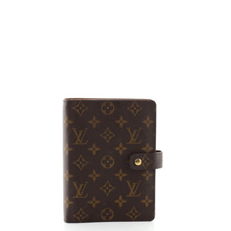 Louis Vuitton Ring Agenda Cover Monogram Canvas MM