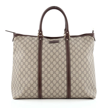 Gucci Joy Zip Top Tote GG Coated Canvas Medium