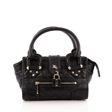 Burberry Manor Bag Quilted Leather Large
