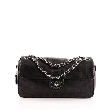Chanel Baseball Spirit Flap Bag Perforated Leather Medium