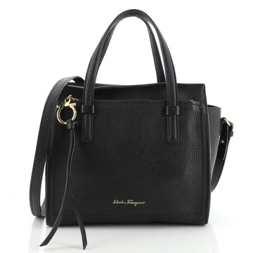 Salvatore Ferragamo Amy Tote Pebbled Leather Small
