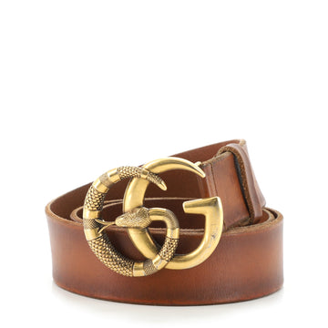 Gucci Snake Marmont Belt Leather Wide