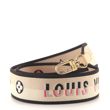 Louis Vuitton Logo Shoulder Strap Jacquard Wide