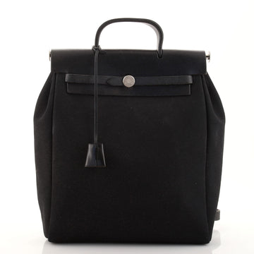 Hermes Herbag Toile and Leather GM