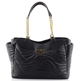 Salvatore Ferragamo Lianne Tote Matelasse Leather Medium