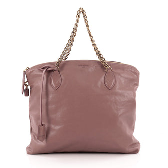 Louis Vuitton Lockit Chain Handbag Boudoir Leather