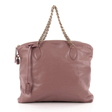 Louis Vuitton Lockit Chain Handbag Boudoir Leather