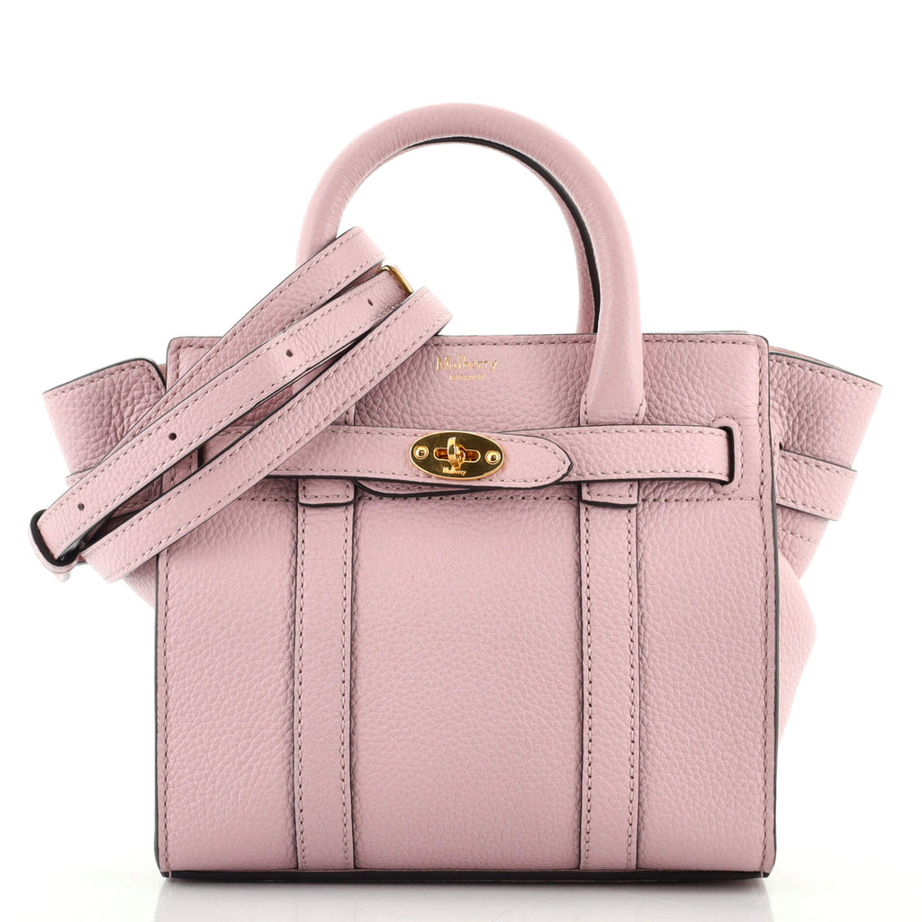 Mulberry Bayswater Zipped Tote Leather Micro Pink 1272131