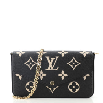 Louis Vuitton Felicie Pochette Bicolor Monogram Empreinte Giant